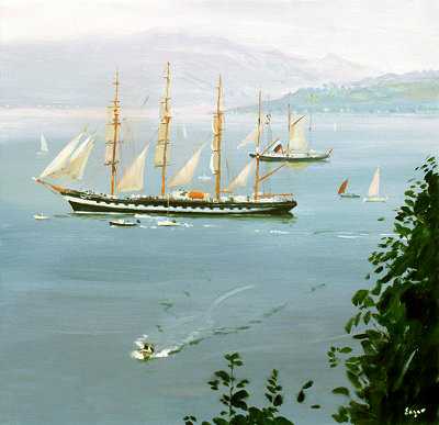 Tall ships display - the Clyde