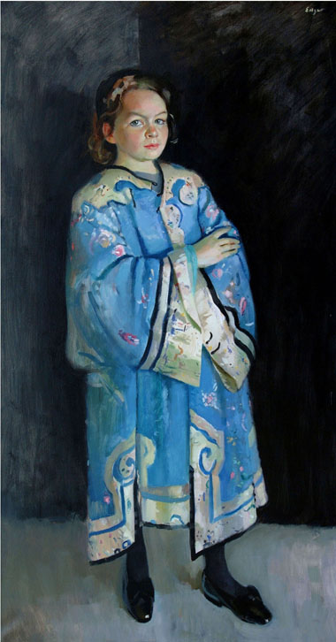 Portrait of Juliette in chinoise gown